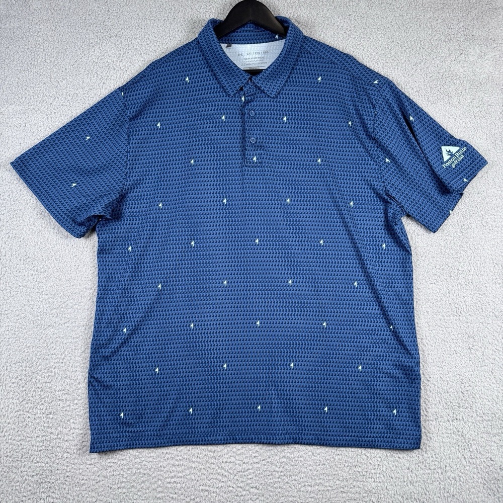 Under Armour Polo Mens 2XL Blue The Playoff Polo Performance Stretch Golf Shirt